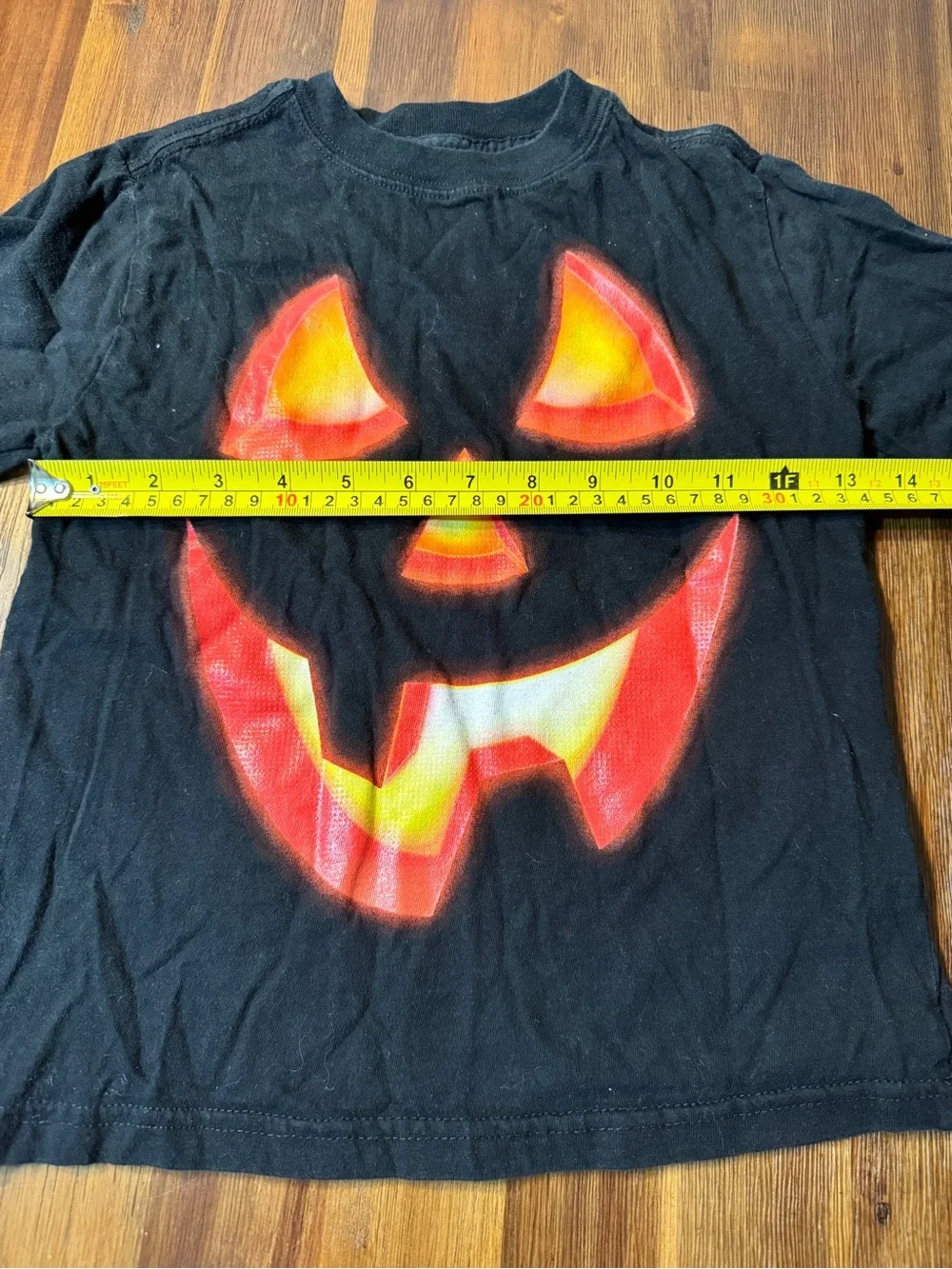 🎃 Halloween Jack-O’-Lantern Pumpkin Face Tee — Kids XS 4/5 Unisex